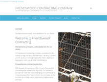 Tablet Screenshot of friendswoodcontracting.com